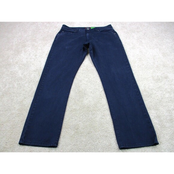 UNTUCKit Pants Mens 34 Blue Straight Fit Flat Front Chino Khaki Casual 34x31 - Picture 1 of 10